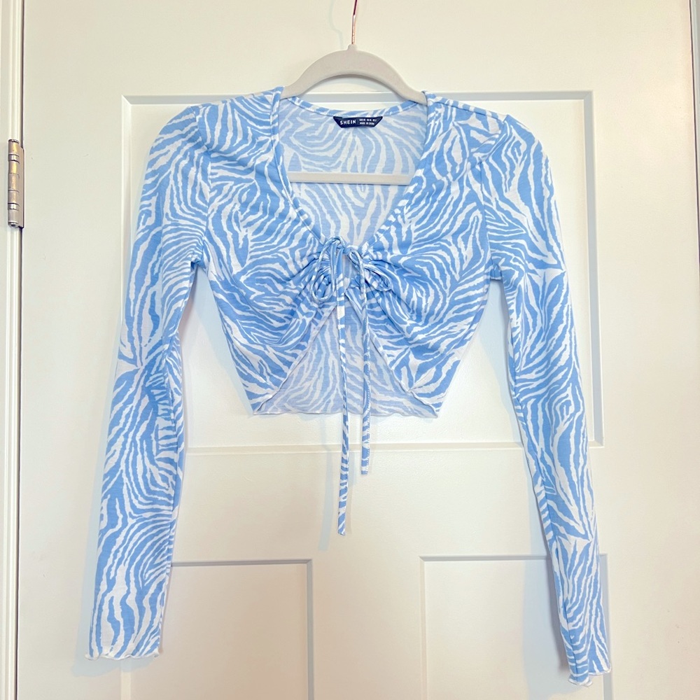 Blue Zebra Top